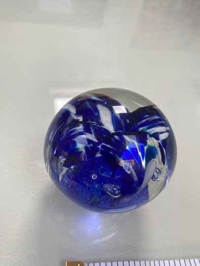 Vintage glass paperweight