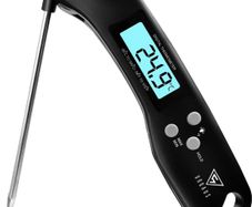 Meat Thermometer, Instant Read Cooking Thermometer, Digital Food Thermometer, Backlight LCD Screen Foldable Long Probe & Auto On/Off, Perfect for Kitchen Cooking, BBQ, Water,Meat, Milk MULTIPLE COLOURS AVAILABLE (FREE POSTAGE)