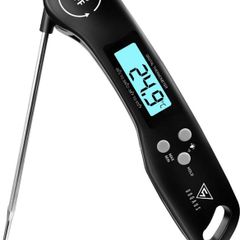 Meat Thermometer, Instant Read Cooking Thermometer, Digital Food Thermometer, Backlight LCD Screen Foldable Long Probe & Auto On/Off, Perfect for Kitchen Cooking, BBQ, Water,Meat, Milk MULTIPLE COLOURS AVAILABLE (FREE POSTAGE)