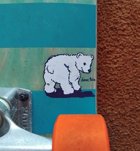 Dear, Polo Skateboard Krux Trucks & Powell Peralta Wheels
