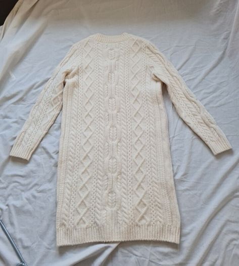Lacoste alpaca wool Knitted long jumper Size 10 eu 38 cream in new condition