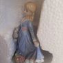 New vintage ornament blue/white girl Image 2