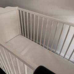 Wooden White Cot