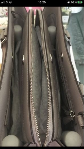 Michael Kors Leather Grey Satchel