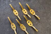 Brass Cleat Hooks Roman Blind &amp; Curtain Cords
