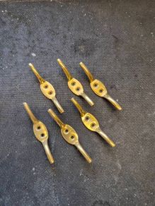 Brass Cleat Hooks Roman Blind & Curtain Cords