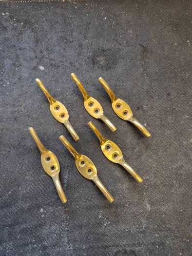 Brass Cleat Hooks Roman Blind & Curtain Cords