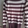 Stripes knittied top fits s m  small l strechy Image 3