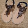 Zanni & Co Royal Blue/Navy Bling Sandals Image 3