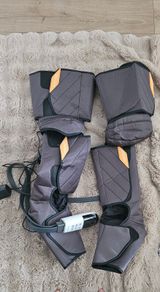 Full leg compression massager and heater