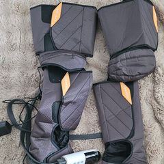 Full leg compression massager and heater