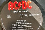 AC/DC BACK IN BLACK 2003 reissue in vg+ condition
