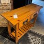 Heritage pine console table Image 4