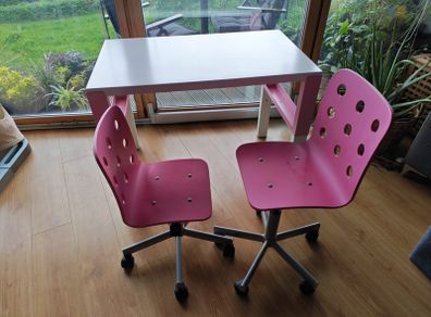 Ikea kids desk and two chairs