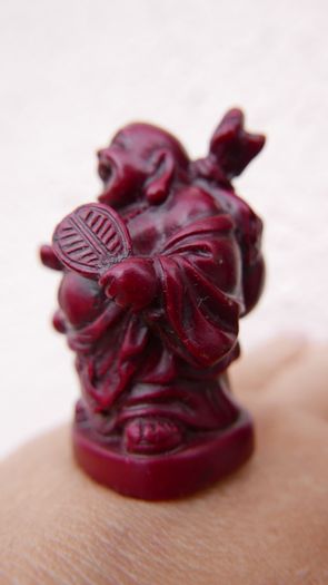 Oriental Feng Shui Laughing Buddha Desk Statue Figure Happiness Lucky Wealth H2"