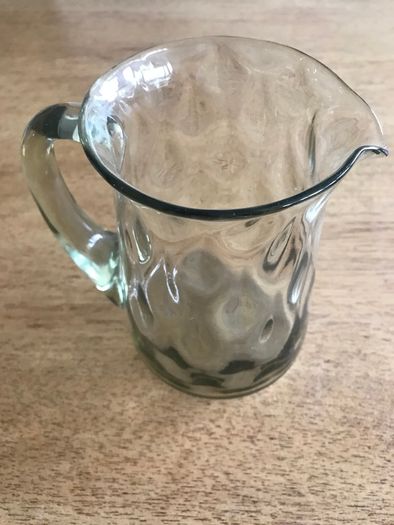 Vintage Smoke Glass Jug