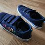 Next Navy Blue Transport Shoes - Boys UK 13 / EU 32 - Standard Fit (F) - Strap Touch Fastening - Textile Trainers Image 3