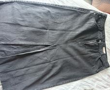 M&S Black Denim Skirt Size 20