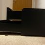 Solid Wood Black Metalic TV Unit with Storage Image 5