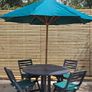 Garden Table Chairs & Parasol Image 2