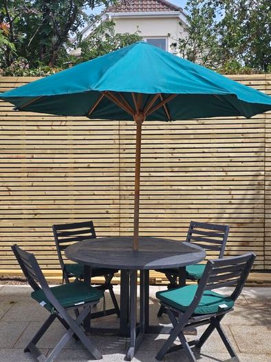 Garden Table Chairs & Parasol