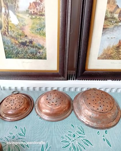 Antique Copper Sieves