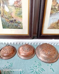 Antique Copper Sieves