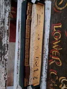 Vintage Wooden Number Stamps