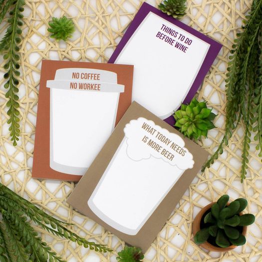 Hendryx Haus - Better Latte Than Never Notepad - 50 Sheets