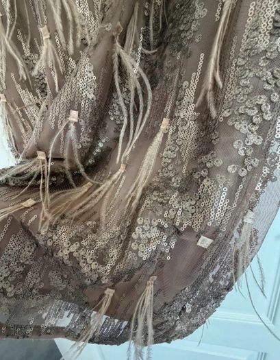 Part Two Copenhagen sequin dress with feathers