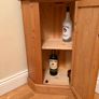 Corner Oak unit with storage in excellent condition Image 3