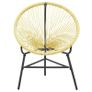 Garden Moon Chair Poly Rattan Beige Image 3