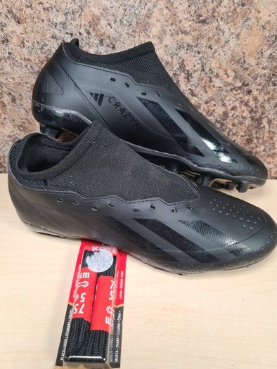 ADIDAS X CRAZYFAST 3 football boots FG firm ground BLACK size UK 7 EU 41