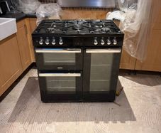 Belling 90cm Cookcentre Dual Fuel Range Cooker | 90DFTBLK