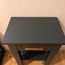 Solid Wood Grey Hall Console Table with Drawer Image 5