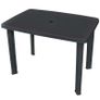 Garden Table Anthracite 101x68x72 cm Plastic Image 2