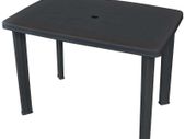 Garden Table Anthracite 101x68x72 cm Plastic