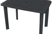 Garden Table Anthracite 101x68x72 cm Plastic