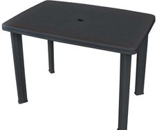 Garden Table Anthracite 101x68x72 cm Plastic