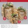 Set of 3 Light-Up Christmas Boxes/Indoor Christmas Decorations / 45 Warm White LED Lights (FREE POSTAGE) Image 2