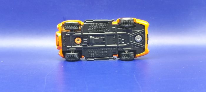 Matchbox Super Chase 1967 Shelby Cobra 427 with custom wheels, mint.