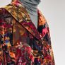 Vintage crushed velvet multi-coloured coat Image 3