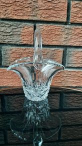 Vintage Galway Irish Crystal Flower Basket