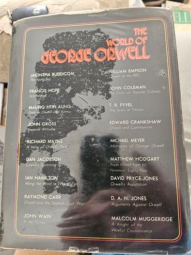 The World Of George Orwell. Edited By Miriam Gross. First Edition Large Volume Hardback With Dustjacket In Fair Condition. See Photos For Same.