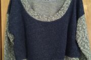 ZARA Cotton Cropped Jumper  Low Back Bardot
