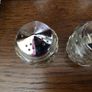 Vintage Condiment Creut Set Glass And Stainless Steel  Complete Vgc Image 4