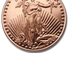 St Gaudens tube of 20x1oz copper