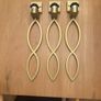 3 x Astro Caserta 7556 Matt Gold Wall Lights Image 2