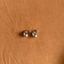 Tear drop earrings 18k White Gold Image 3