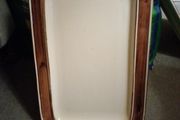 Kerry Ironstone  Cream &amp; Brown large  Dish 33cm x 22cm